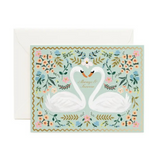 Always & Forever Swans Wedding Card