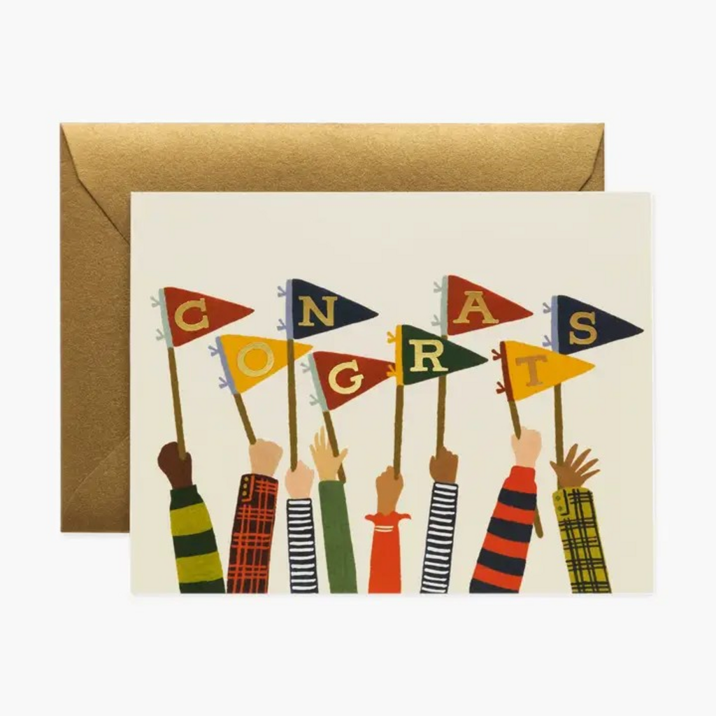 Congrats Pennants Card