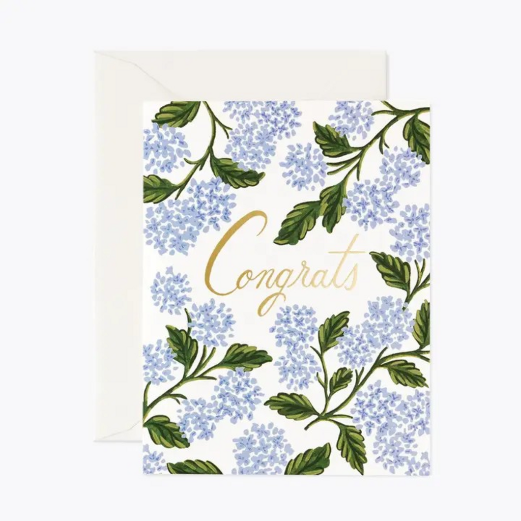 Hydrangea Congrats Card