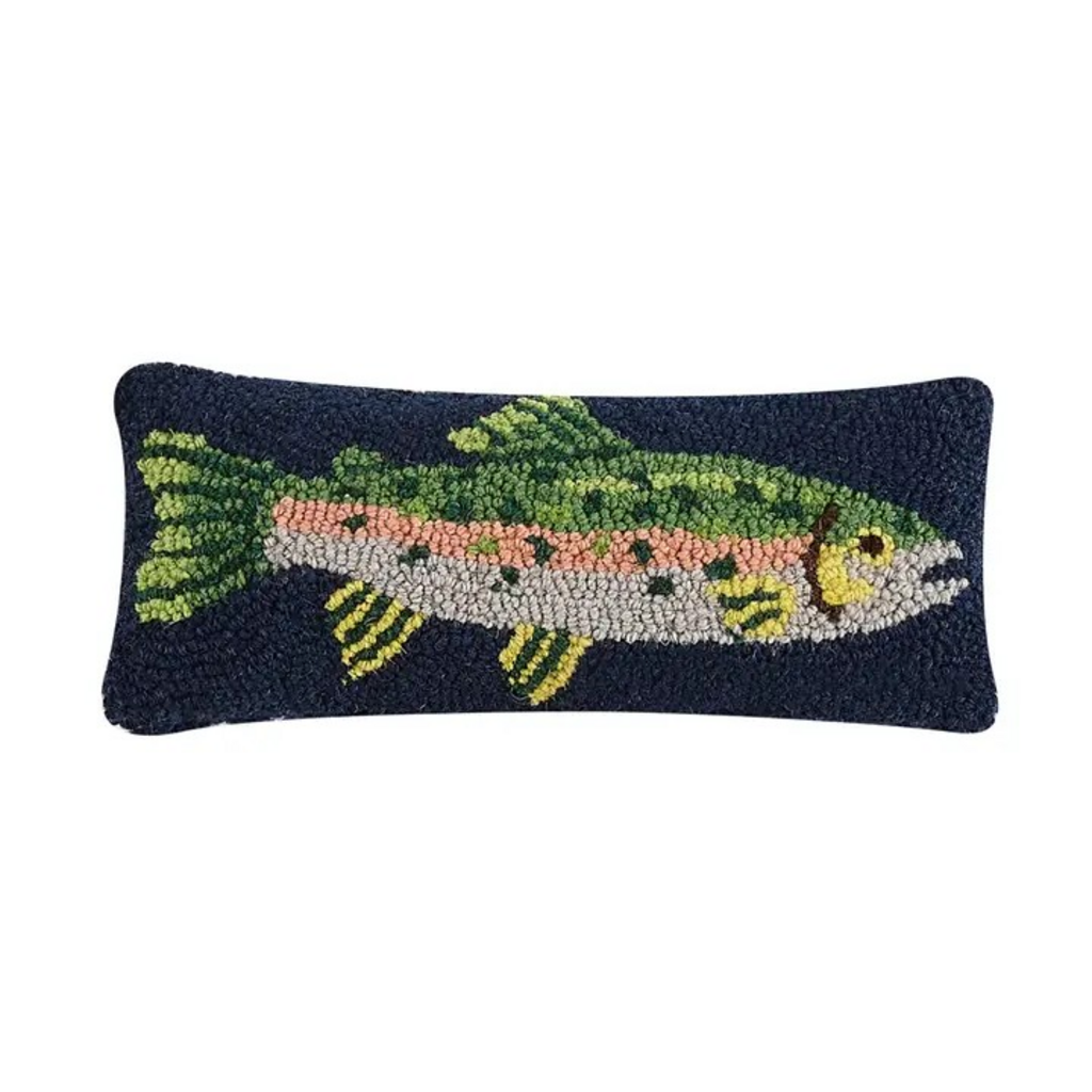 trout hook pillow