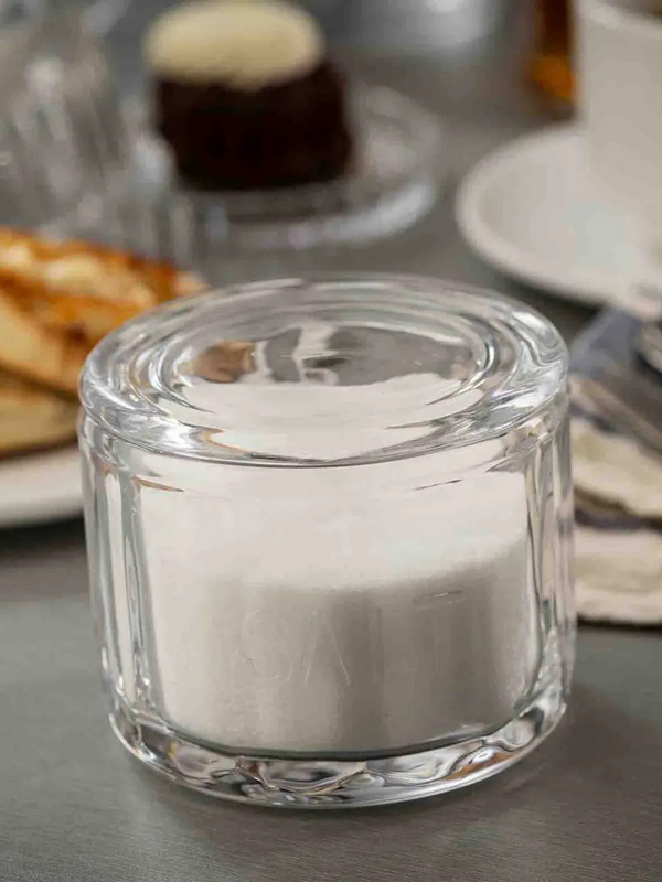 Glass Salt Cellar with Lid