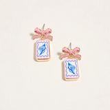 conch coastal beach earrings