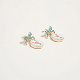 lobster coastal beach earrings