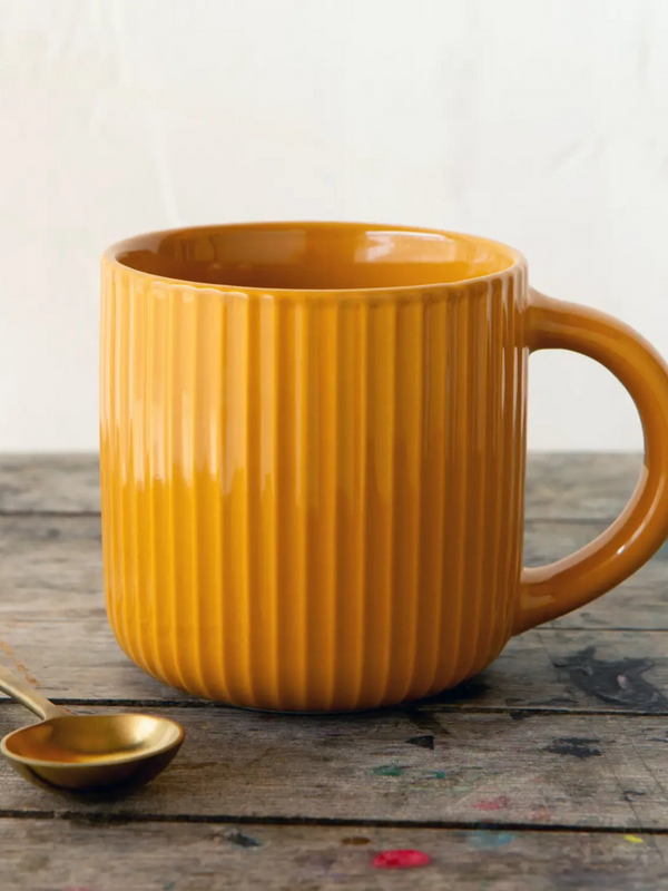 Saffron Fluted Mug