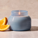 blue artisan volcano candle