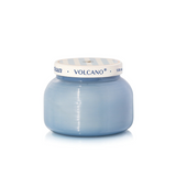 blue artisan volcano candle
