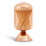 120pk Matches in Glass Bottle Cloche Small - Amber