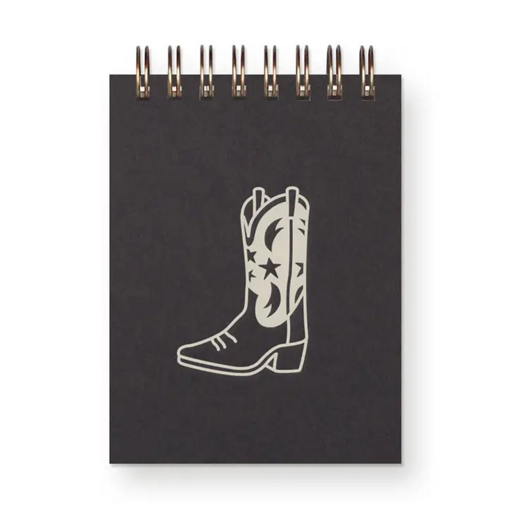 cowboy boot mini jotter notebook