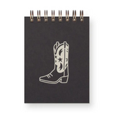 cowboy boot mini jotter notebook