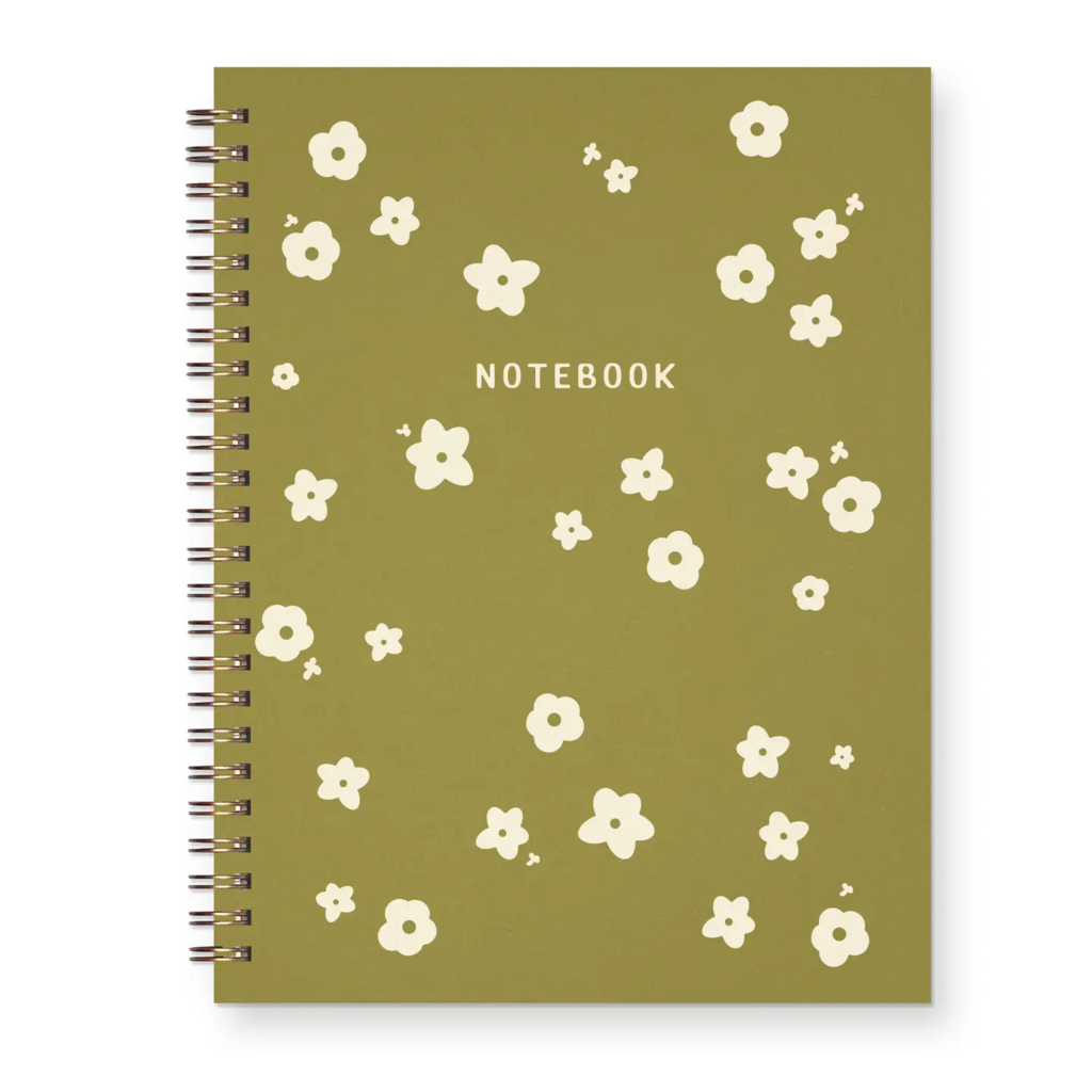 garden flower pattern journal