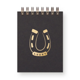 lucky horseshoe mini jotter notebook