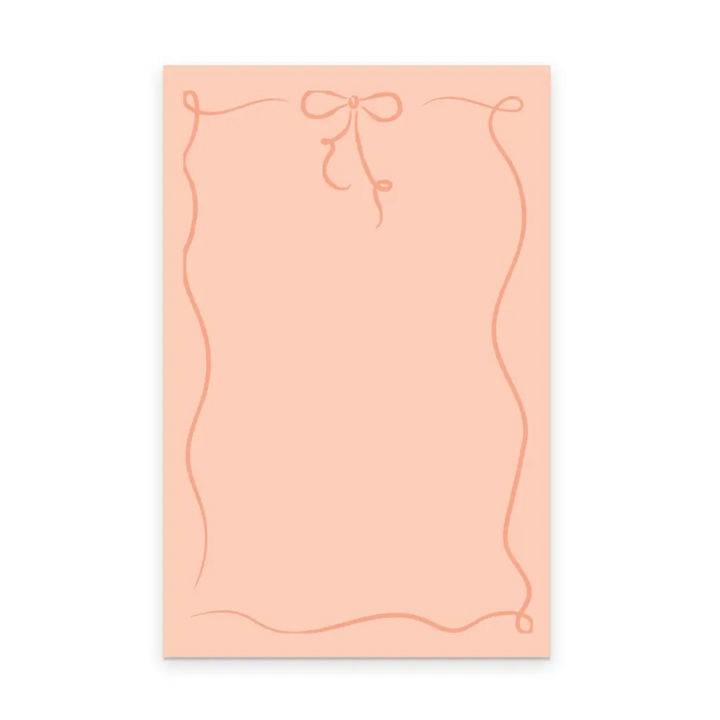 ribbon bow notepad