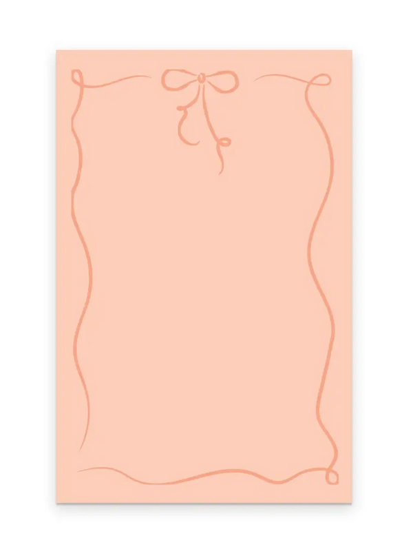 ribbon bow notepad