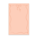 ribbon bow notepad