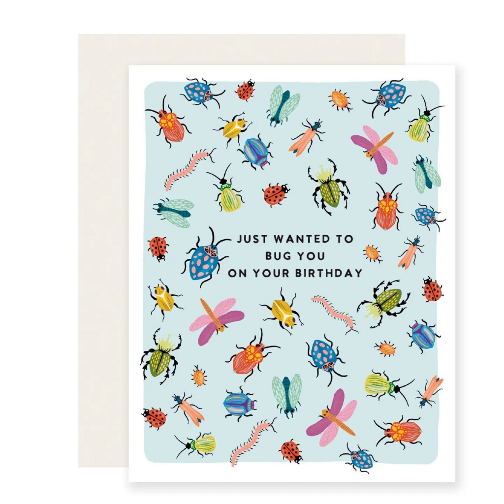 bug you birthday card