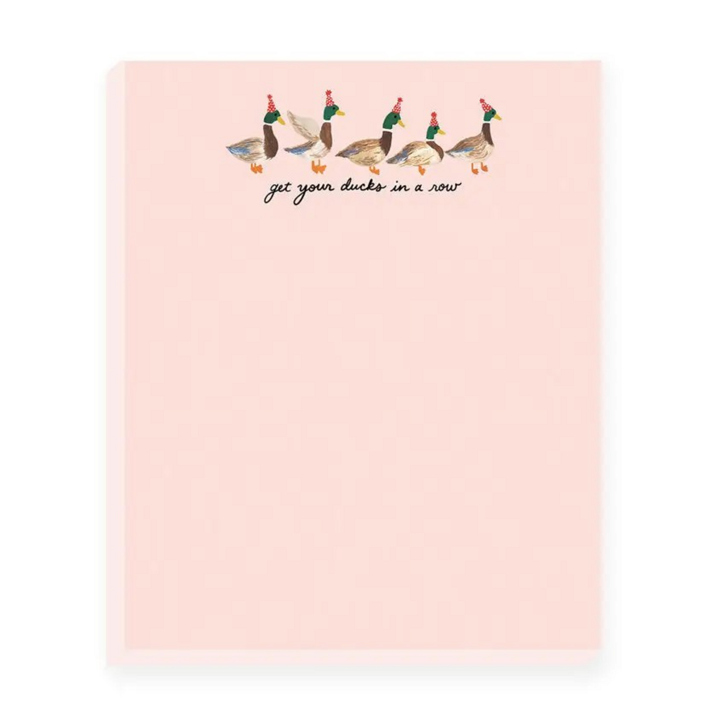 get your ducks in a row notepad