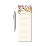 floral watercolor market list notepad
