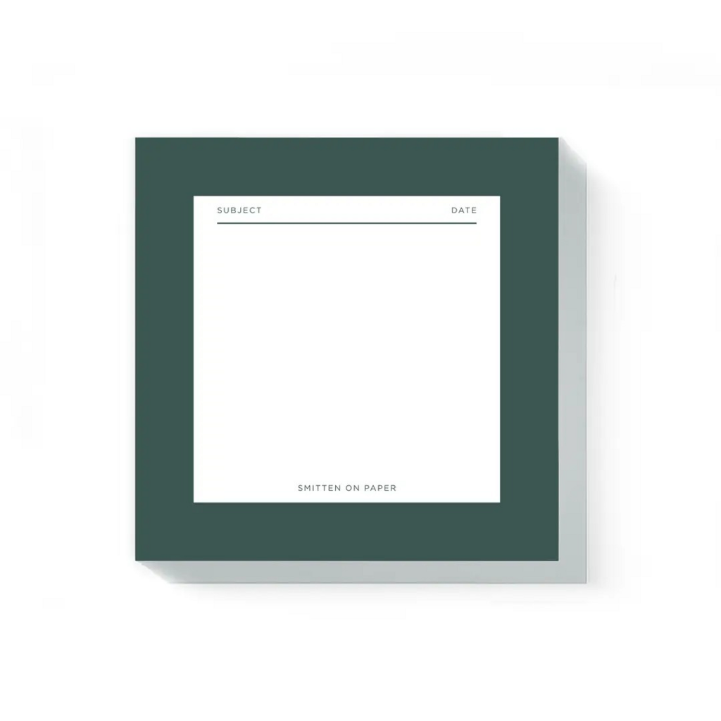 green square chunky notepad