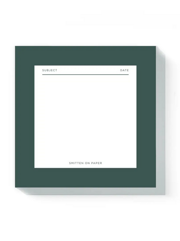 green square chunky notepad