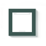green square chunky notepad