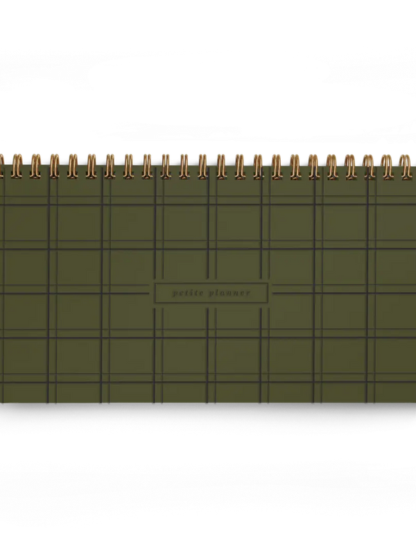 petite deep woods plaid planner