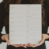 Weekly Meal Plan Notepad