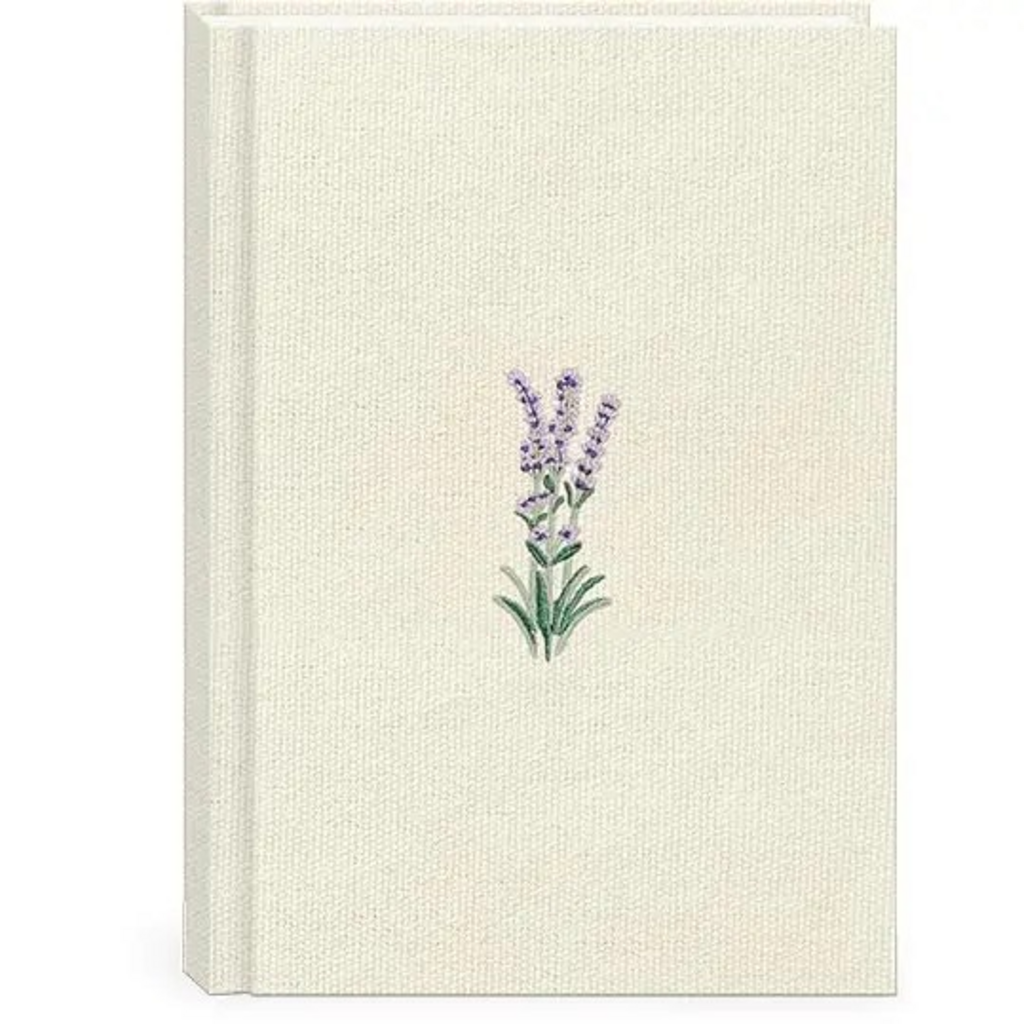 Delicate Floral Cream Hardcover Recycled Journal