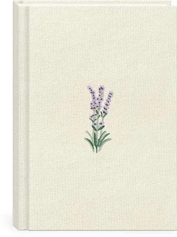 Delicate Floral Cream Hardcover Recycled Journal