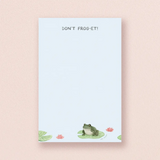 Don't Forget! — Lily Pad and Frog Pun To-Do List Notepad