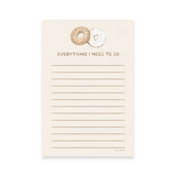 Everything I Need To Do — Bagel Lovers To Do List Notepad