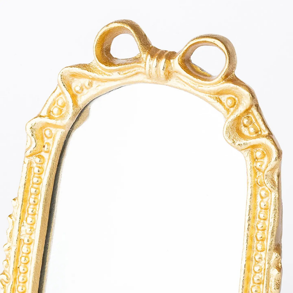 Gold Ribbon Table Top Mirror