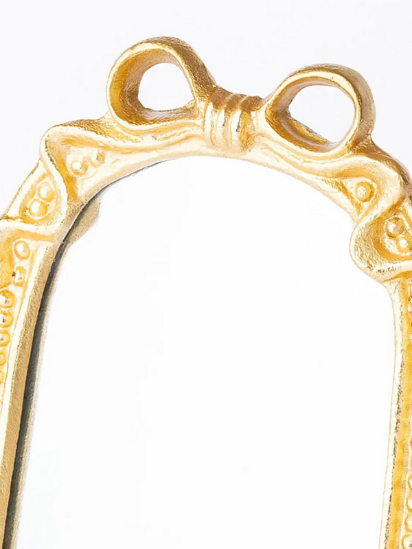 Gold Ribbon Table Top Mirror