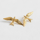 Vintage-Inspired Bird Design Drop Earrings