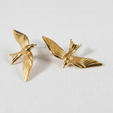 Vintage-Inspired Bird Design Drop Earrings