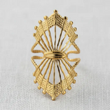 Crown Design Adjustable Stainless Steel Ring