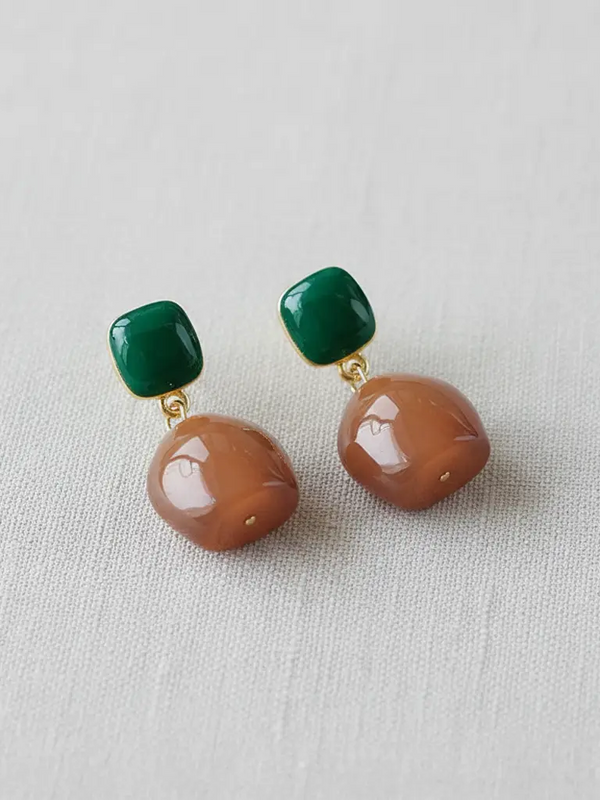 Retro Acrylic Geometric Earrings