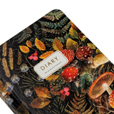 Vegan Leather Hardcover Daily Planner - Forest Mushrooms