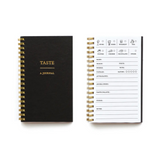 taste journal in black