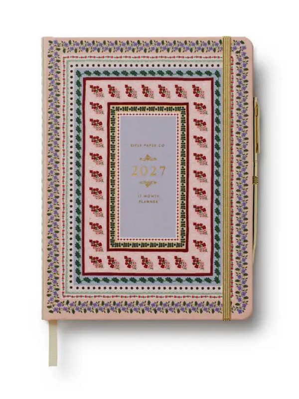 2027 Paisley 12-Month Hardcover Planner with Pen