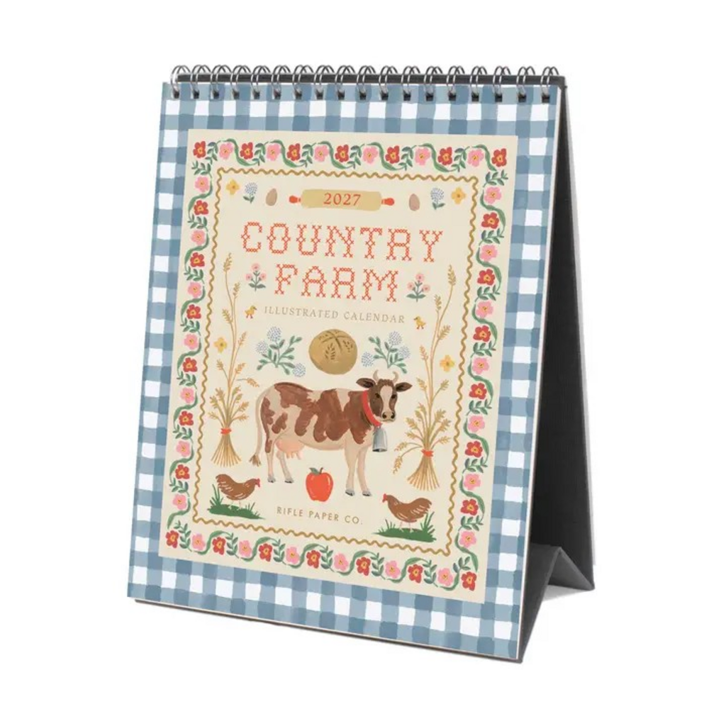 2027 Country Farm Desk Calendar