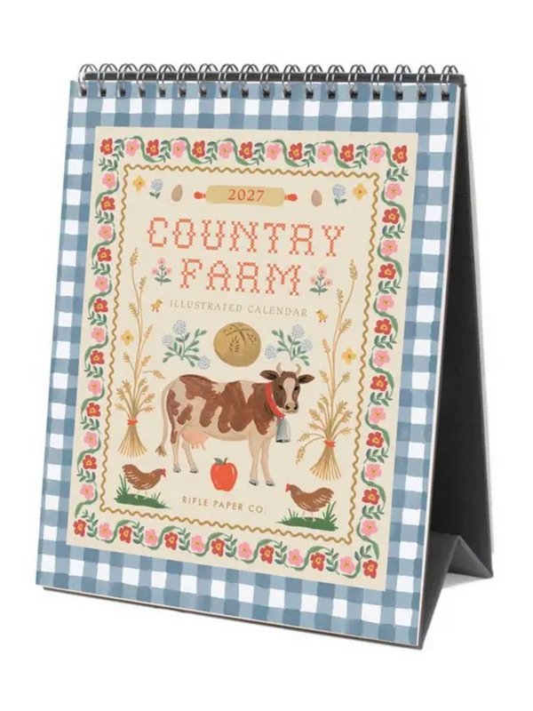2027 Country Farm Desk Calendar