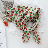 Cherry Bandana With Tassels