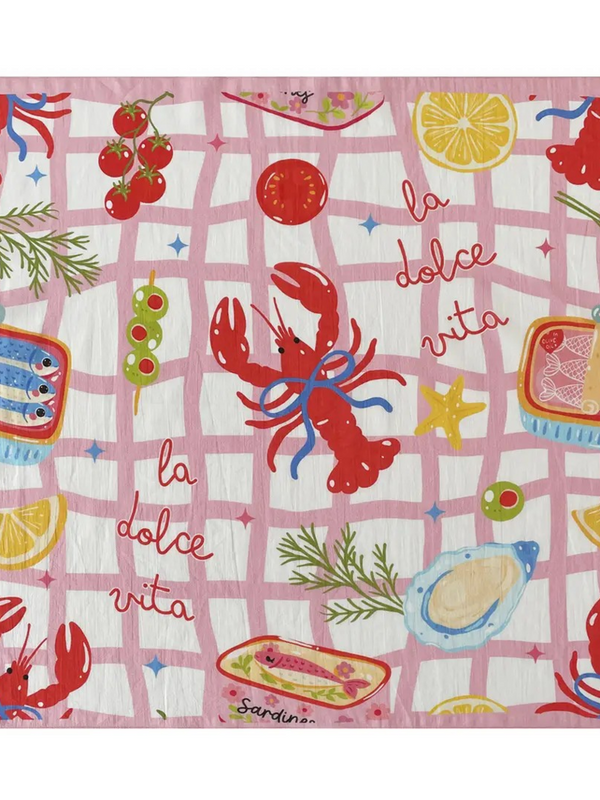 Pink Lobster Bandana