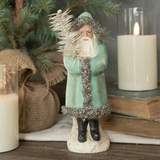 8.25" soft blue velvet Belsnickel