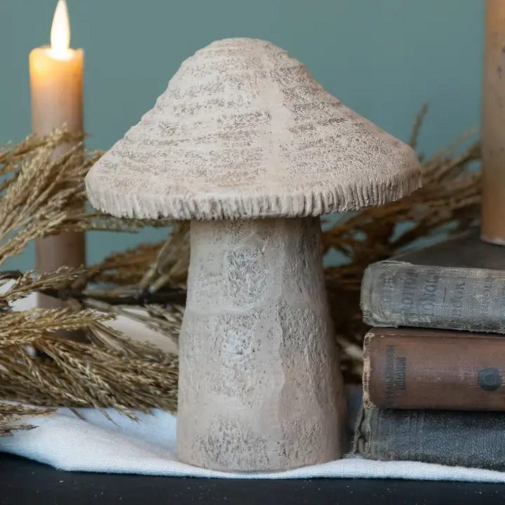 6.5" natural mushroom