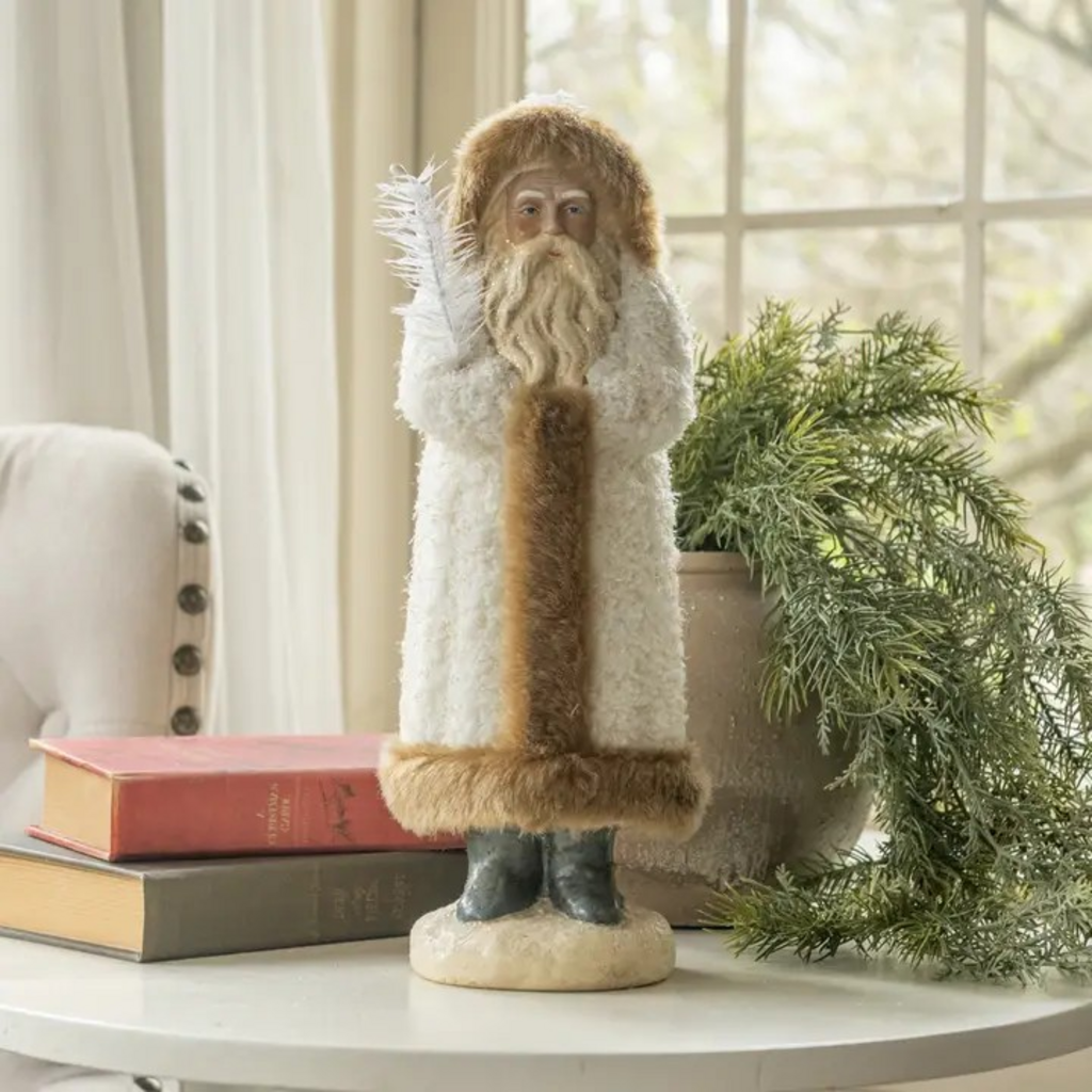 14.5" furry white Belsnickel