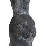 small cement rabbit head