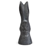 large cement rabbit head