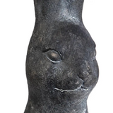 large cement rabbit head