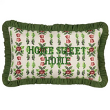 Home Sweet Home Embroidered Pillow